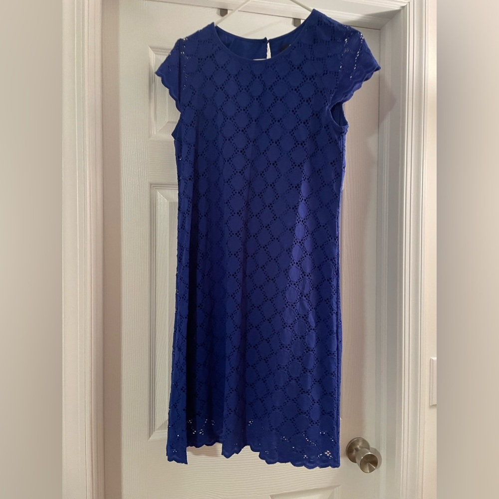 Ronni Nicole blue lace dress